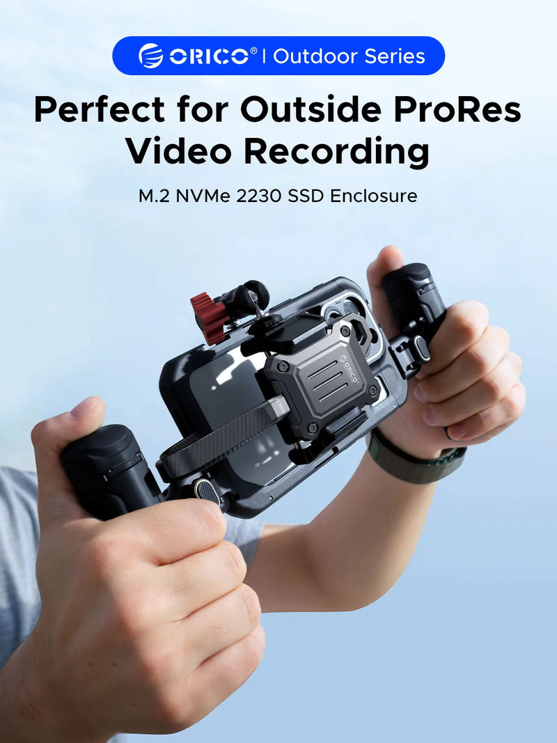 ORICO 2230 SSD Enclosure M.2 NVMe SSD Enclosure USB 3.2 Gen 2 10Gbps NVME PCI-E M-Key External SSD Drive Enclosure 2230mm