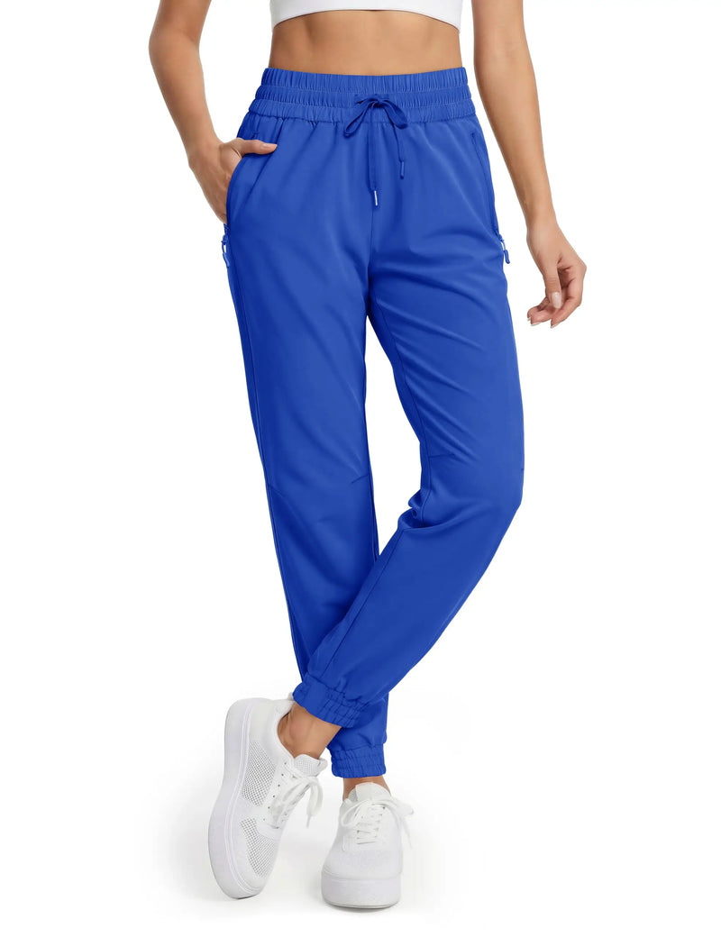 TACVASEN Women's  Waterproof Quick Dry Hiking Pants Lightweight Stretch Joggers With Pockets Outdoor Travel Summer Athletic Pant