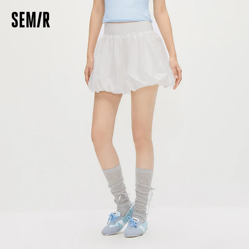 Semir Women Skirt Cool UV Protection Bowknot Bud Mini Skirt 2026 Summer Outdoor Casual