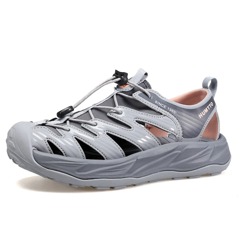 HUMTTO Beach Sandals Breathable Luxury Designer Shoes for Women Platform Summer Water Woman Shoe Quick Dry Womens Flat Sneakers