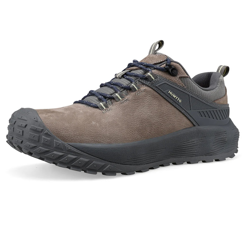 HUMTTO Genuine Leather Hiking Shoes Man Luxury Designer Trekking Shoes for Men Breathable Non-slip Outdoor Winter Men's Sneakers