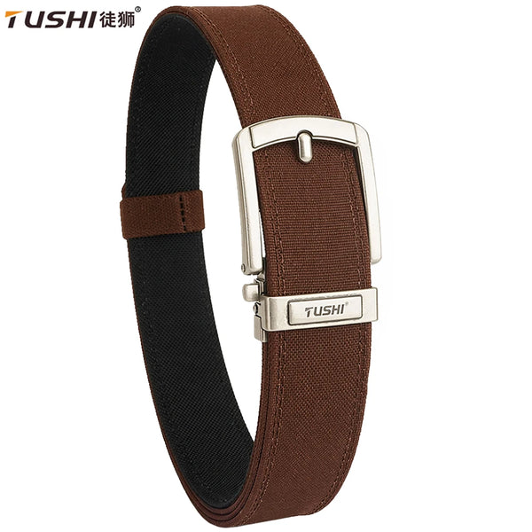 TUSHI New Military Belt for Men Sturdy Nylon Metal Automatic Buckle Police Duty Belt Tactical Outdoor Girdle IPSC Accessories