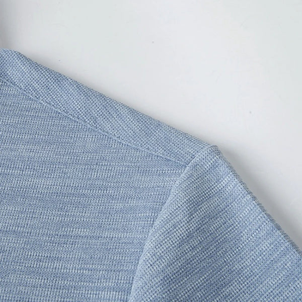 Seamless Color Cotton Polo Shirt Men Flat Knit Business Casual Short Sleeve, Breathable Quick-Dry Tee