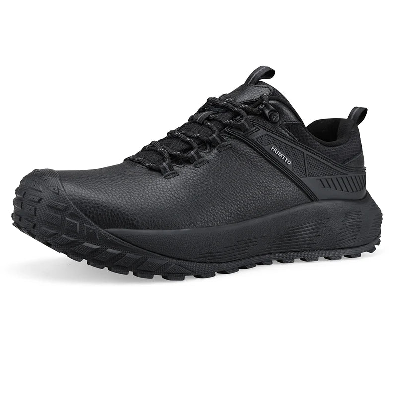 HUMTTO Genuine Leather Hiking Shoes Man Luxury Designer Trekking Shoes for Men Breathable Non-slip Outdoor Winter Men's Sneakers