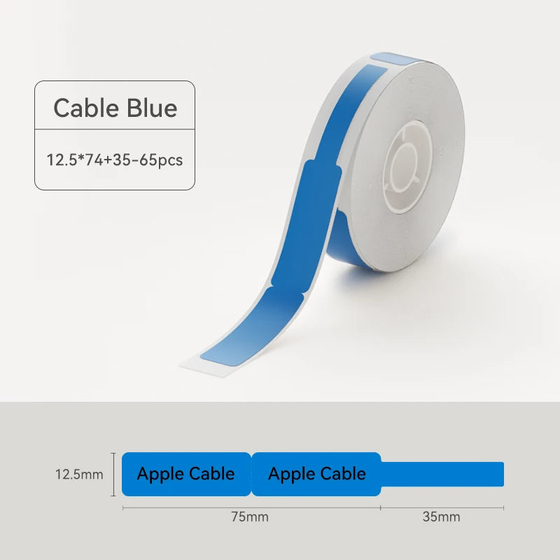 Niimbot Waterproof Anti-Oil Printing Label Paper Scratch-Resistant Tape Sticker for D11 D110 D101 H1S Mini Thermal Label Printer