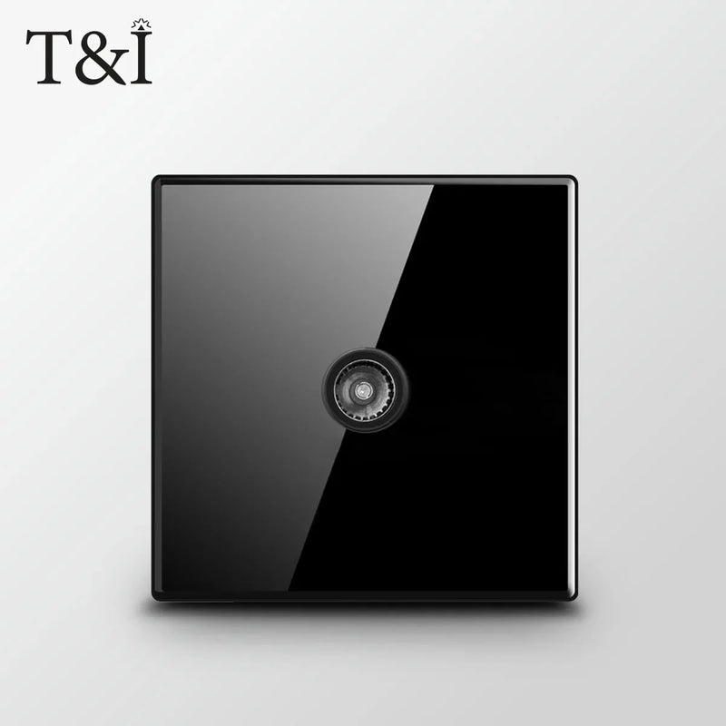 UK Crystal Tempered Glass Switch Panel LED Indicator 1/2/3/4 Gang/ 1/2 Way Self-reset  Button Light