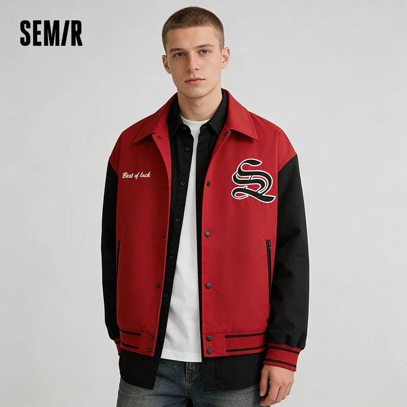 Semir Waterproof Jacket Men Stain-Resistant Loose Casual Top 2026 Spring New Year Style Trendy Stylish Outerwear