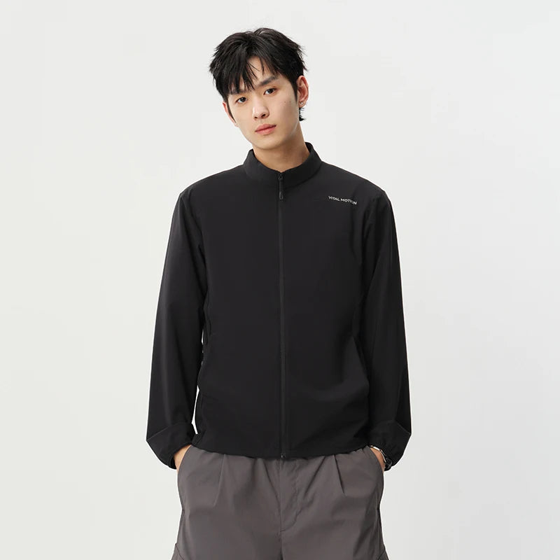 Semir Mens UV Jacket 2026 Elastic Stand Collar Cool Feeling Reflective Printed Outdoor Casual Soft