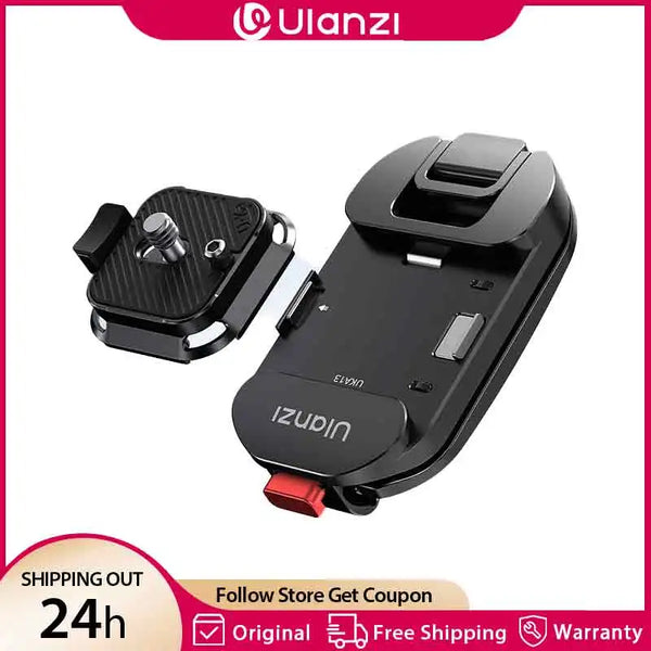 ខ្សែស្ពាយ Ulanzi UKA13 Uka Backpack Strap Mount II ម៉ោនដោះរហ័សសម្រាប់ Canon សម្រាប់ Sony សម្រាប់ Nikon សម្រាប់ DJI Pocket DSLR គ្រឿងបន្លាស់កាមេរ៉ា