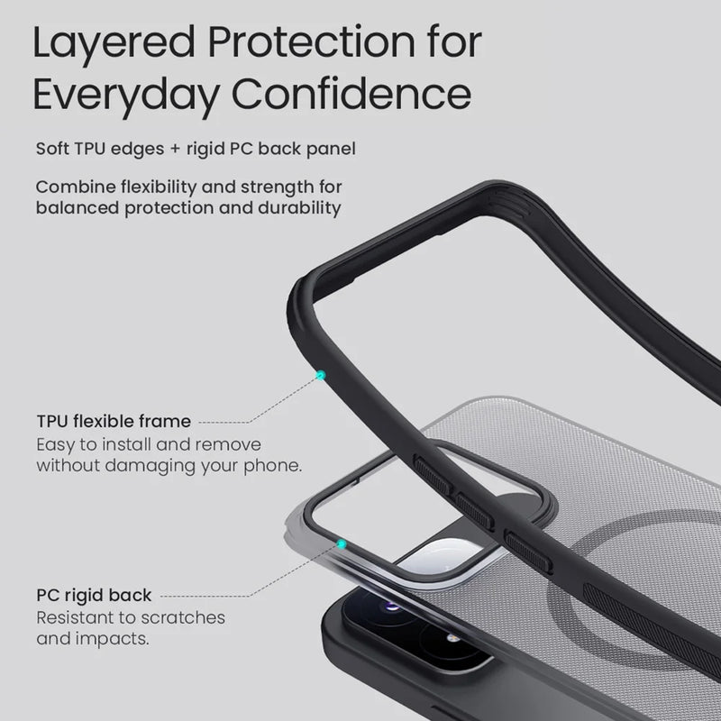 NILLKIN For Xiaomi 17 Max Magsafe Case Super Frosted Shield Pro Magnetic Wireless Charging PC Back Cover For Xiao Mi 17 Max Case
