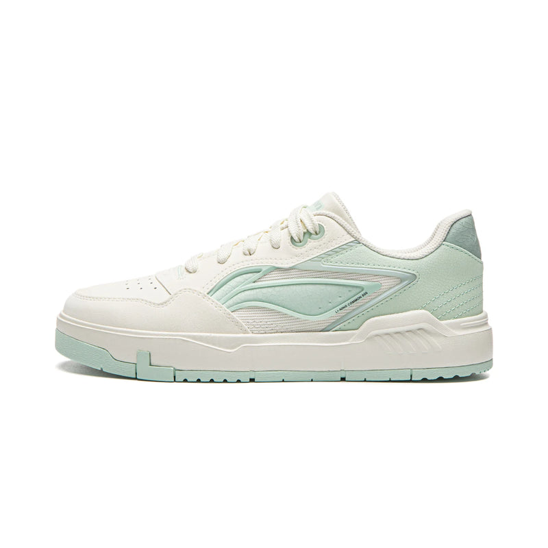 ស្បែកជើង Li-Ning ស្ត្រី COMMON 80s Lifestyle ស្បែកជើងកីឡាបែបបុរាណ ងាយស្រួលពាក់ ស្បែកជើងកីឡា LiNing Leisure AGCW038