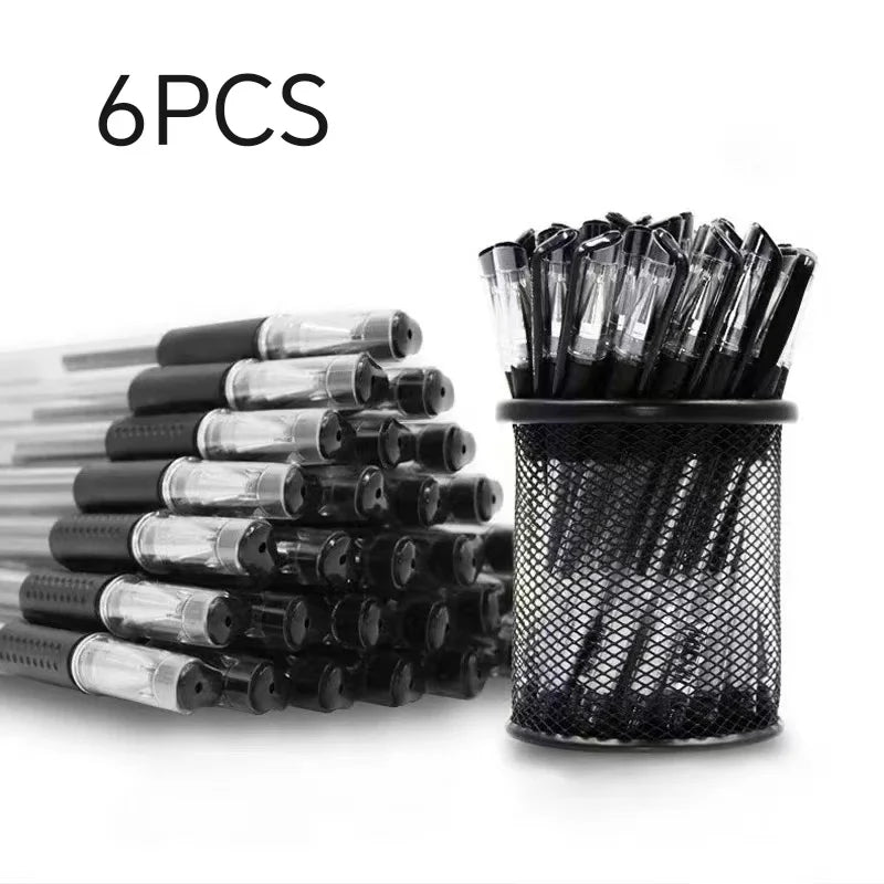 6Pcs Gel Pen Set School Supplies  0.5mm Ballpoint Pen Kawaii PenWriting Tool School Office Stationery office accessories