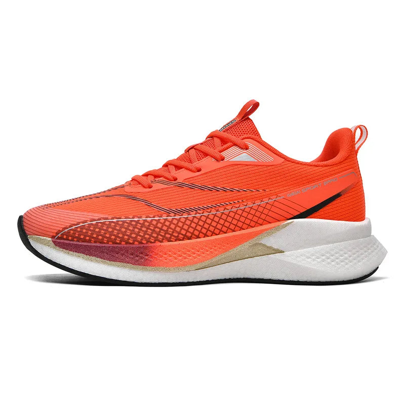 Unisex Sports Shoes Flat Cushioned Running Professional Training Shoes 2026 New Road Jogging Comfortable Lace Up Fitness Shoes