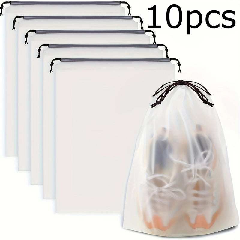 5/10/20pcs Travel Shoe Storage Set Portable, High-Quality, Transparent Organizer Bags for Easy Packing