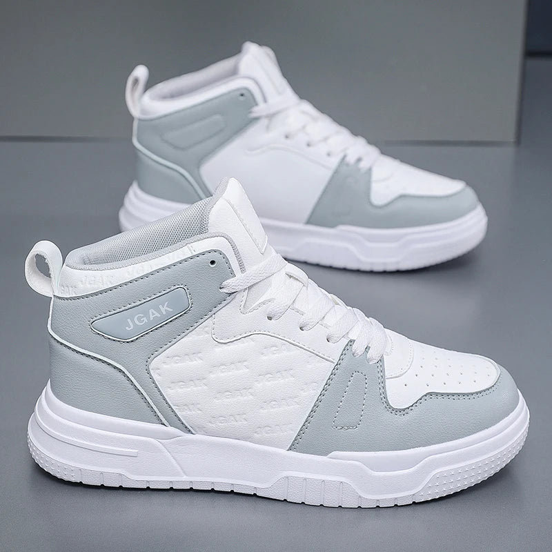 Plus Big Size 49 50 51 52 High Top Skateboarding Shoes Men Fashion Leather Casual Sneakers Dropshipping