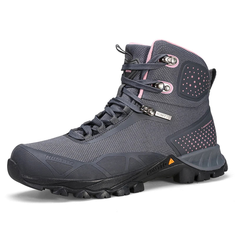HUMTTO Waterproof Hiking Shoes Women Winter Sports Black Luxury Designer Outdoor Sneakers Woman Trekking Ankle Boots for Womens