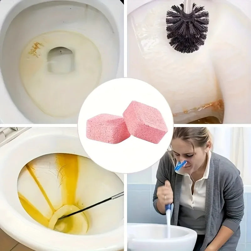 10/20pcs toilet cleaning tablets,used for deep cleaning and removal of stains and scale,effectively descaling. toilet cleaner