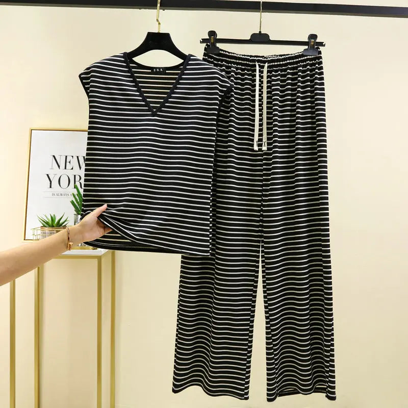 ឈុតគេង Pijama Feminina ម៉ូដសម្រាប់នារី អាវដៃវែង ខោ ឈុតសម្រាប់រដូវក្តៅ ឈុតគេងសម្រាប់ស្លៀកនៅផ្ទះ ស្លៀកពេលយប់ ស្រី