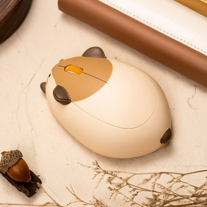 Akko Cute 2.4g/Bluetooth Wireless Mouse Cat Theme Designed Ergonomic 3200 DPI Kawaii Mice Kid Gifts For Gaming Office PC Laptop