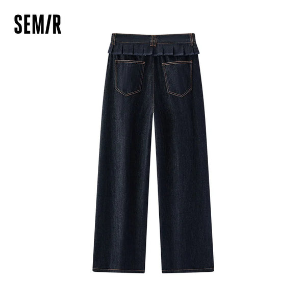ខោខូវប៊យស្ត្រី Semir 2026 រាងរលុង ជើងធំទូលាយ ស្ទីលទីក្រុង សាមញ្ញ ពាក់ប្រចាំថ្ងៃ ទន់ មានផាសុកភាព