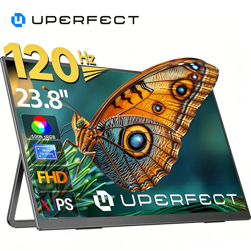 UPERFECT UMax22 Pro 23.8" Monitor 1080P Computer Display With Stand 100Hz For Laptop PC Mac PS5 XBOX Switch Steam Decks Desktop
