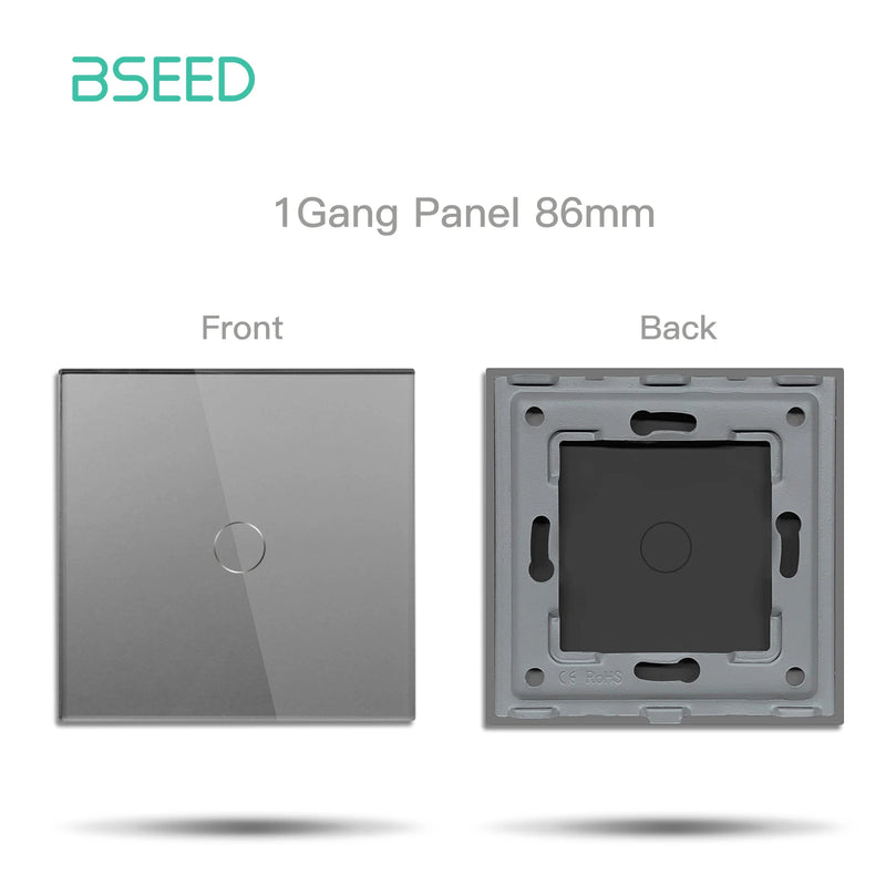 BSEED Zigbee Smart Wall Switch Dimmer Curtain Switch DIY Function Part Glass Panel Sepatare EU Socket Parts Free Combination