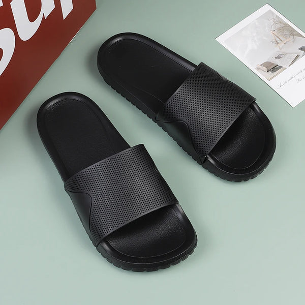 Large Size 49 50 51 52 Soft Rubber Indoor Slippers Men Home Shoes Flat Sandals Slides Outdoor Beach Shoes Summer for Big Foot