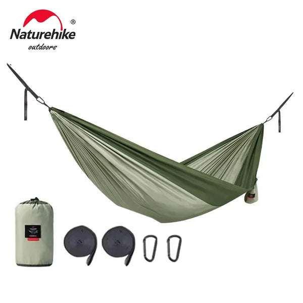 Naturehike Swing Hammock 2 Person Tear Resistance Hanging Bed Hunting Rest Equipment Sleeping Ultralight Comfortable Family