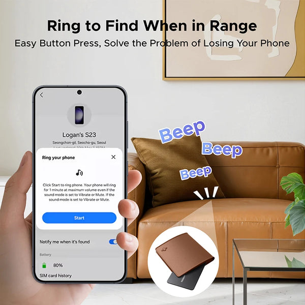 UGREEN Bluetooth Tracker For Samsung Galaxy, Smart Tag GPS Locator Tracking Device, Item Finder for Keys, Wallet, Luggage, Pets