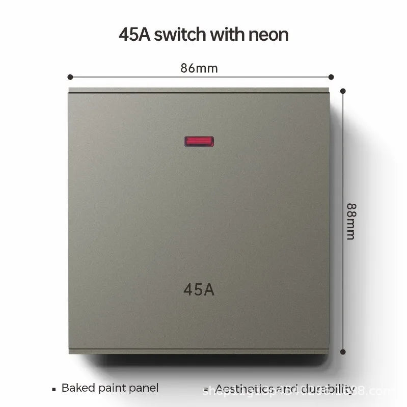 UK 13A with USB Type-c 18W Quick Charge Wall Power Socket Plug,Universal Wall light Switch Panel Dual USB Electrical Outlet