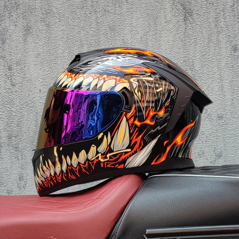 LVS Full Face Helmet Casco Moto Capacete Motorcycle Helmet Racing Kask Casque Moto Full Face Kask Downhill DOT