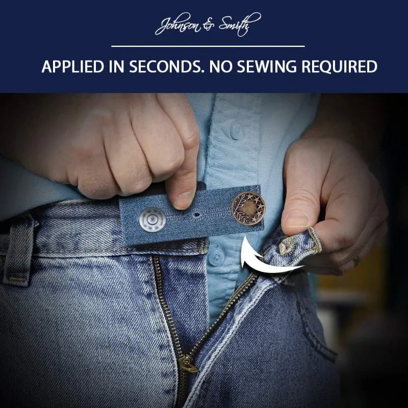 2pcs Seamless Jeans Waist Extension Buckle, Adjustable Waist Extender for Men'S And Women'S Jeans, Waist Extender. buttons.