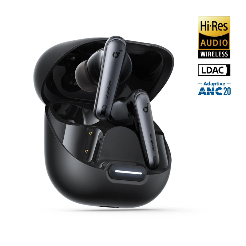 កាសស្តាប់ត្រចៀកឥតខ្សែ Soundcore Liberty 4 NC កាត់បន្ថយសំឡេងរំខាន 98.5% សំឡេង LDAC Hi-Res ថ្មប្រើប្រាស់បានយូរ