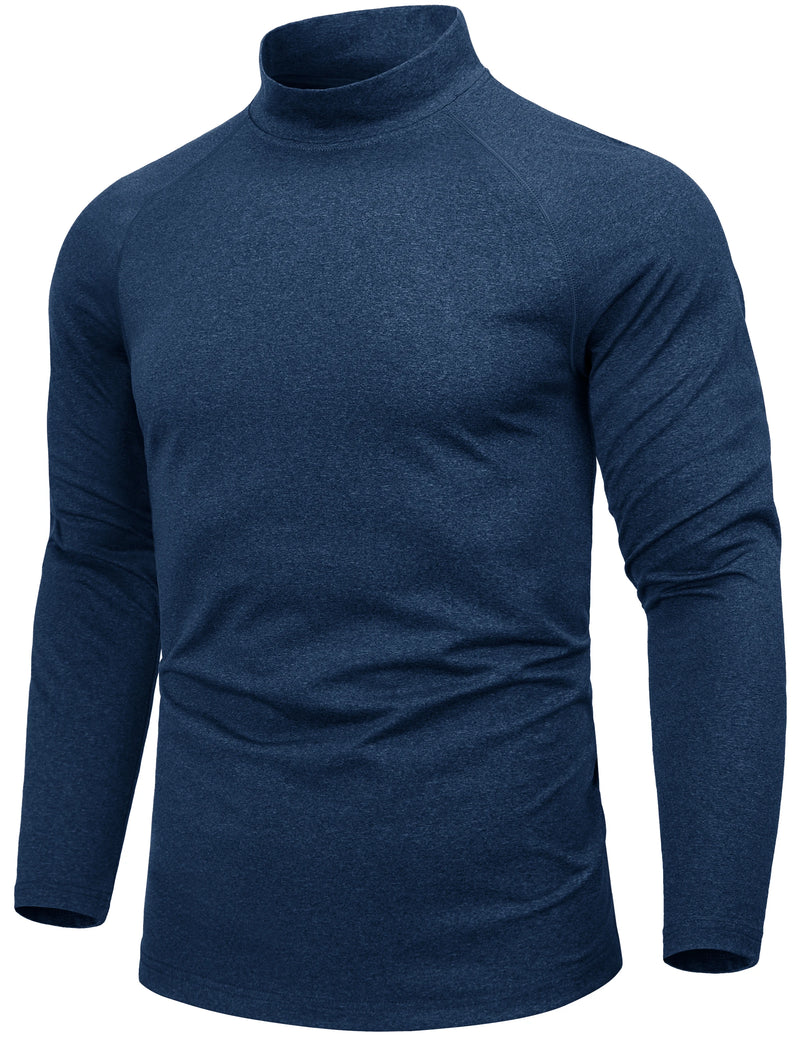 TACVASEN Men's Thermal Shirts Long Sleeve Micro-fleece Fleece Lined Base Layer Undershirts Athletic Warm Winter Workout Top