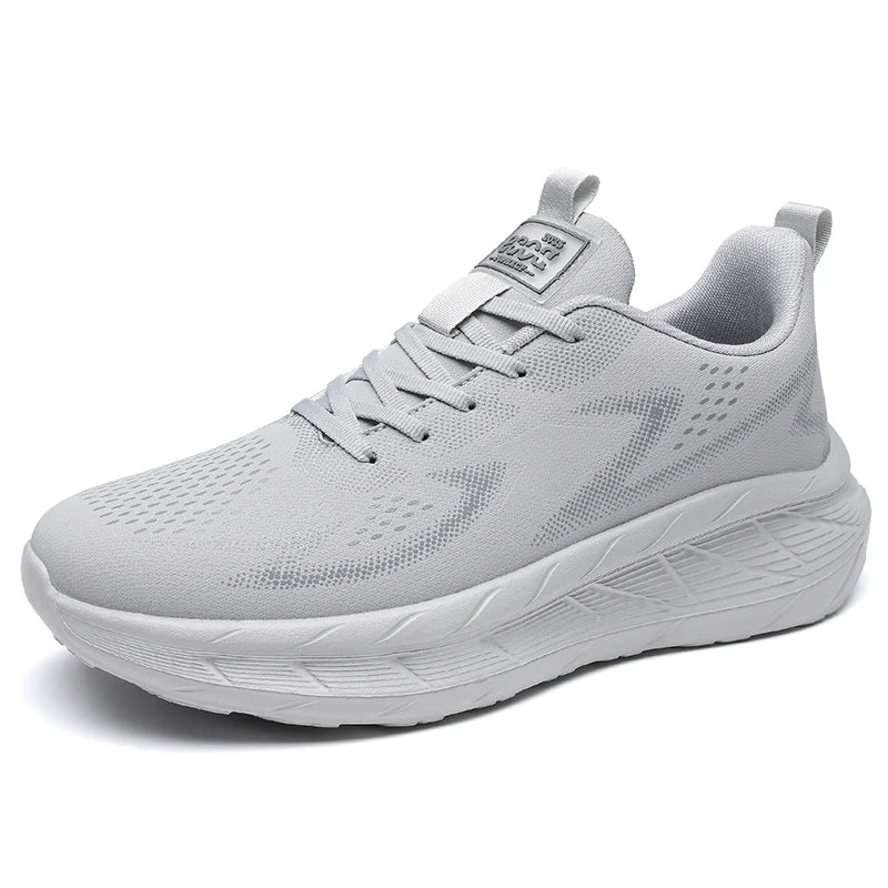 Men Sports Shoes Fashion Lace Up Mesh Breathable Lightweight Autumn Daily Commuting Sports Shoes Comfort Versatile Tennis Shoes