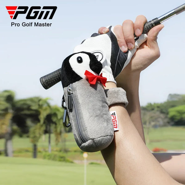 PGM Mini Golf Ball Bag Doll Clip Can Be Hung on The Hand/golf Bag/Belt Hold 2 Ball Waist Bags QJ005