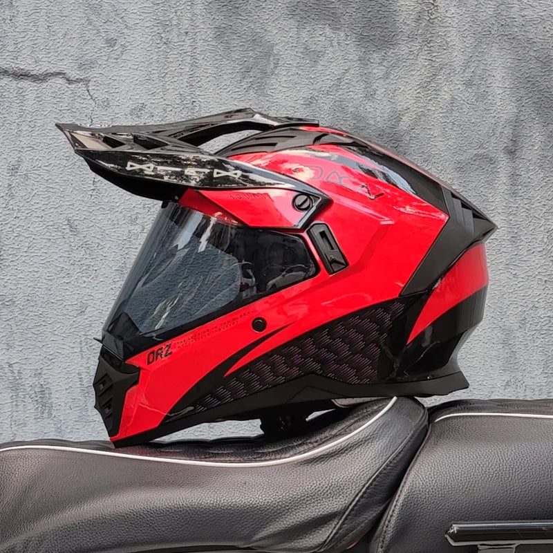 ORZ Dual Sport Motocross Helmet Men Top Quality Motorcycle Helmet Adventure Biker Helmet Off-road Racing Gear
