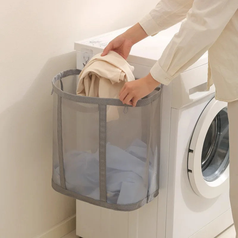 1pc Laundry Hamper,Foldable Dirty Clothes Storage Bag,Portable, Freestanding Hamper for Bedroom,Laundry Room, Bathroom.