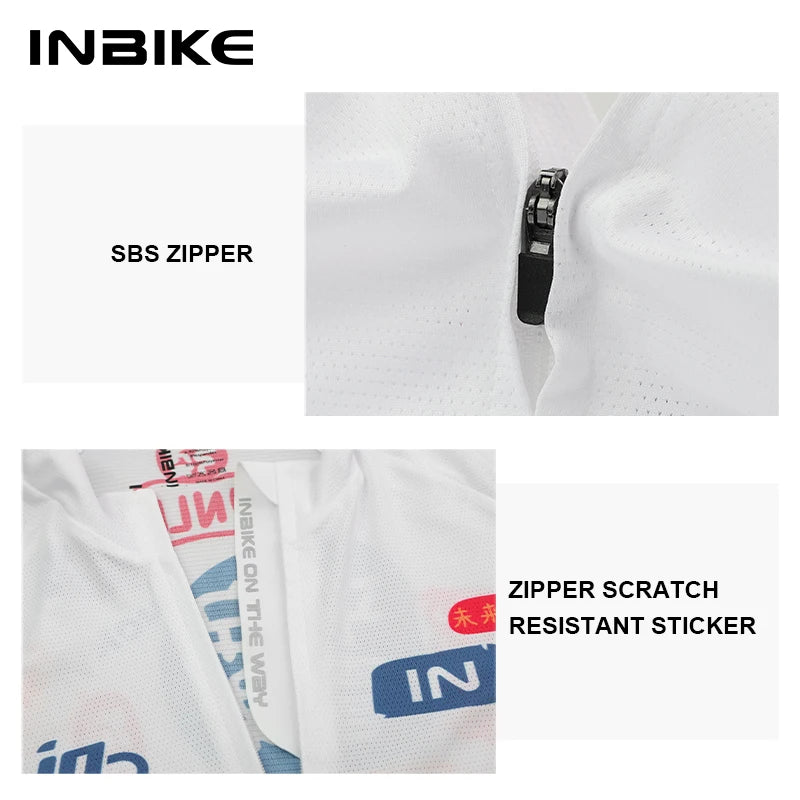 INBIKE Men's Cycling  Jersey Long Sleeve with 3 Rear Pockets Bicycle Riding Shirt Moisture Wicking Quick Dry Biking Shirt Clothe