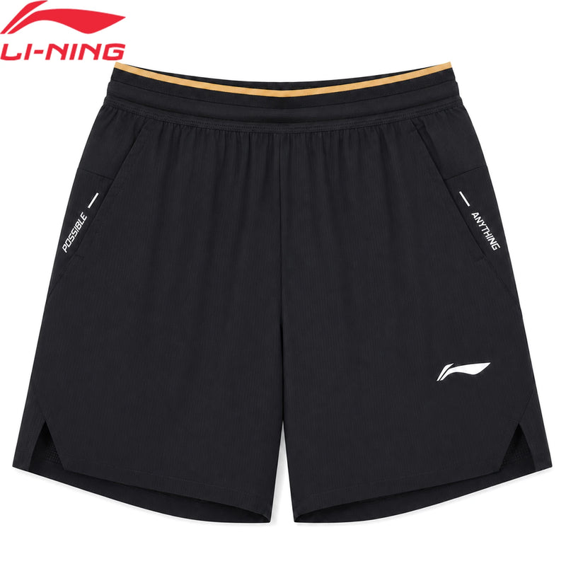 ខោបាល់ទាត់បុរស Li-Ning 82% Polyester 18% Elastane រាងរលុង ខ្យល់ចេញចូលបាន ខោកីឡាបាល់ទាត់ LiNing AKSW653
