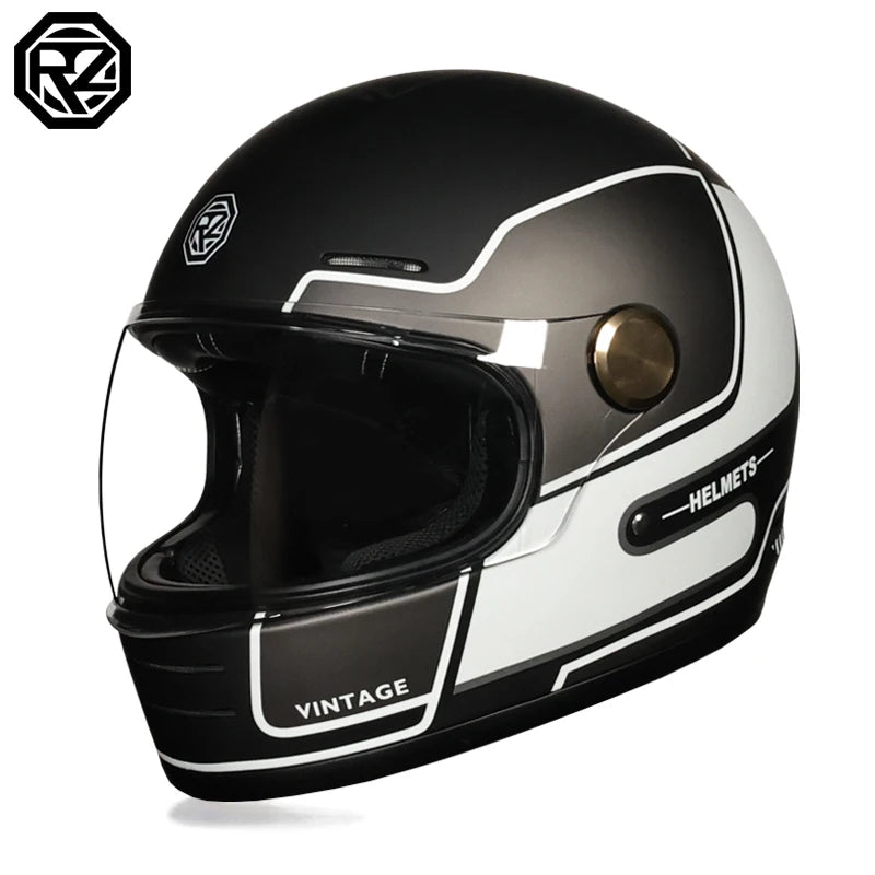 ORZ-806 Motorcycle helmet retro cruise motorcycle full helmet personalized lens ABS material