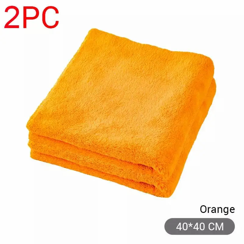 SEAMETAL 600GSM Car Thicken Cleaning Cloth Professional Cleaning Car Wiping Microfiber Towel Car Wash Rag 40x40cm 1/2/6/9 Packs