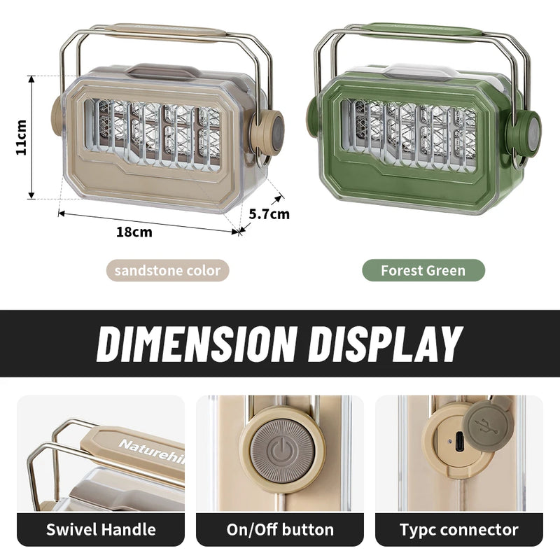 Naturehike Camping Electric Shock Mosquito Killer Lamp Outdoor Lighting Fixtures Summer Bug Zapper Type - C Pest Control LIght