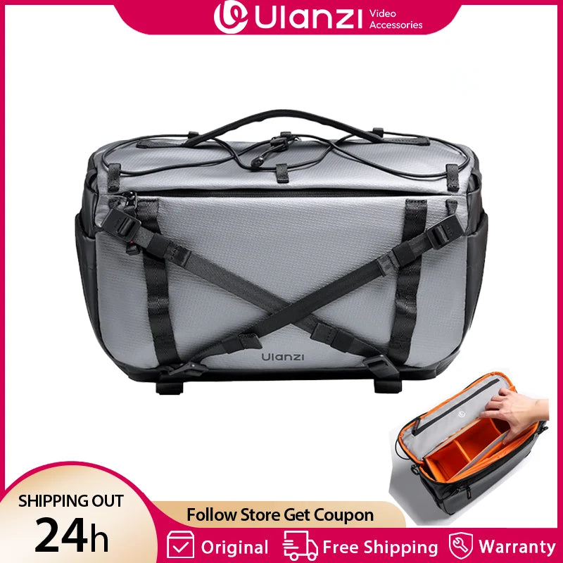 កាបូបកាមេរ៉ា Ulanzi SU02 13L កាបូបស្ពាយកាមេរ៉ា កាបូបស្ពាយសម្រាប់ធ្វើដំណើរក្រៅផ្ទះ កាបូបថតរូប កាបូបការពារកាមេរ៉ាសម្រាប់ Canon Sony Nikon