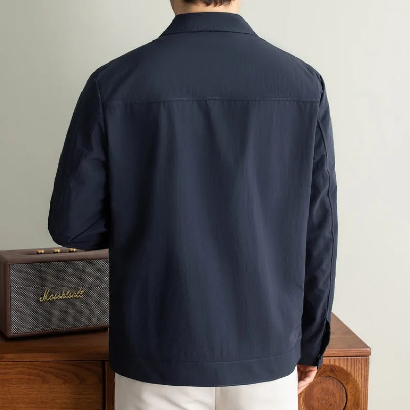 Men's Business Casual Jacket, Windproof and Breathable Short Coat, High-quality Spring and Autumn Top