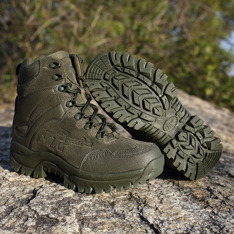 Men's outdoor combat boots four seasons breathable light anti slip hiking jungle professional protective tactics training boots