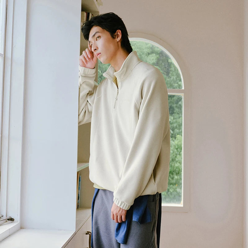 Semir Men Sweatshirt Antistatic Fabric Warm Insulation 2026 Winter Everyday Wear Soft Comfort Casual Style Clean Silhouette