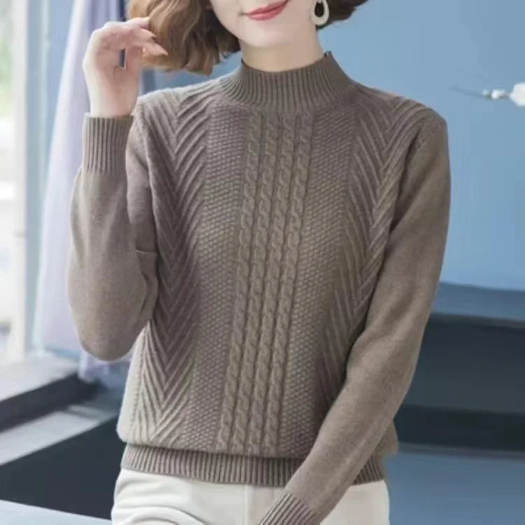 Mother Jumper Knitting Tops 2026 New Spring Autumn Women Pullovers Sweater Women's Loose Thick Cashmere Wool Knitted Sweaters