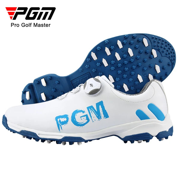 PGM Golf Men's Sneakers Rotating Lace Waterproof Breathable and Anti Slip Sports Shoes XZ103