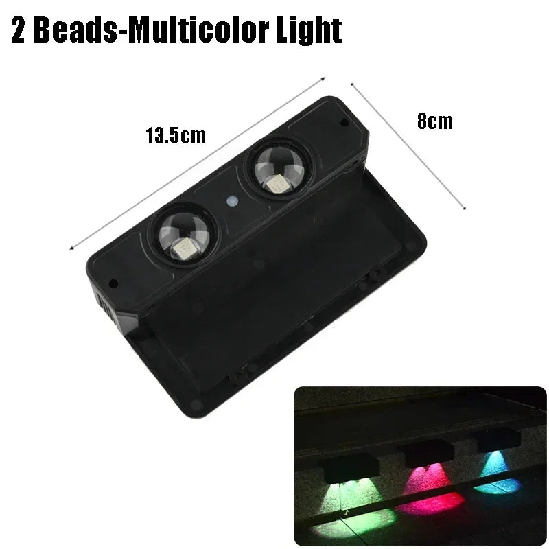 1/4 PCS Solar Wall Light LED Outdoor Garden Lights Decorations Waterproof Lamp for Courtyard Fence Railing Wall Lighting